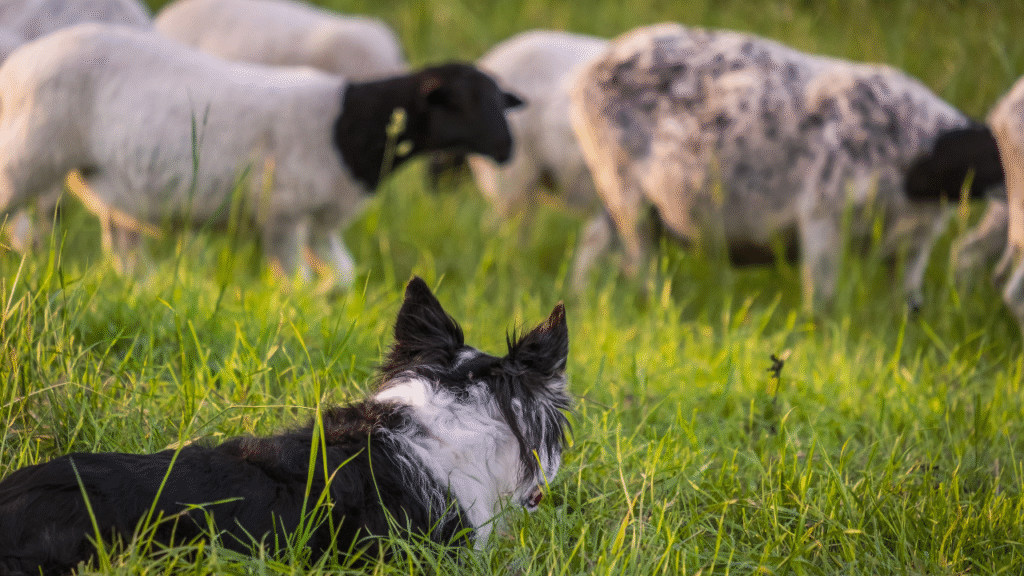 border collie dog breed herding sheep