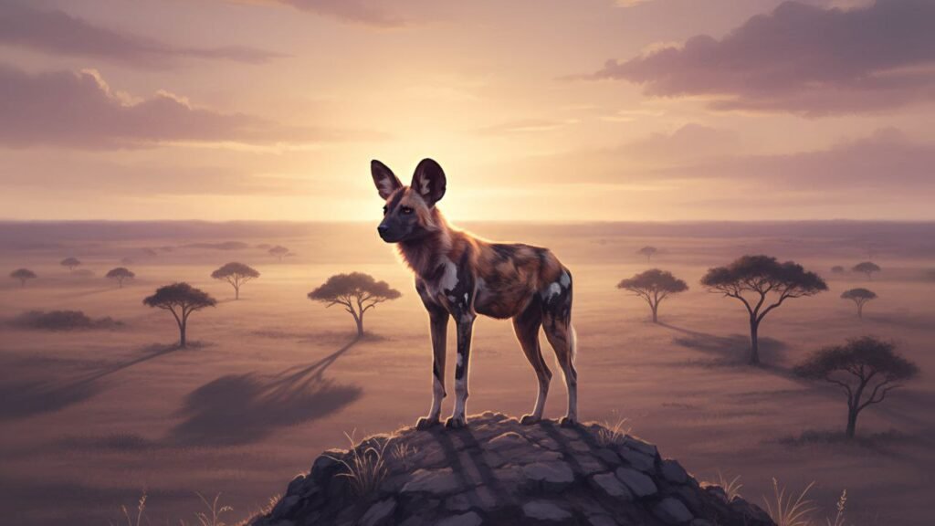 African wild dogs Habitat