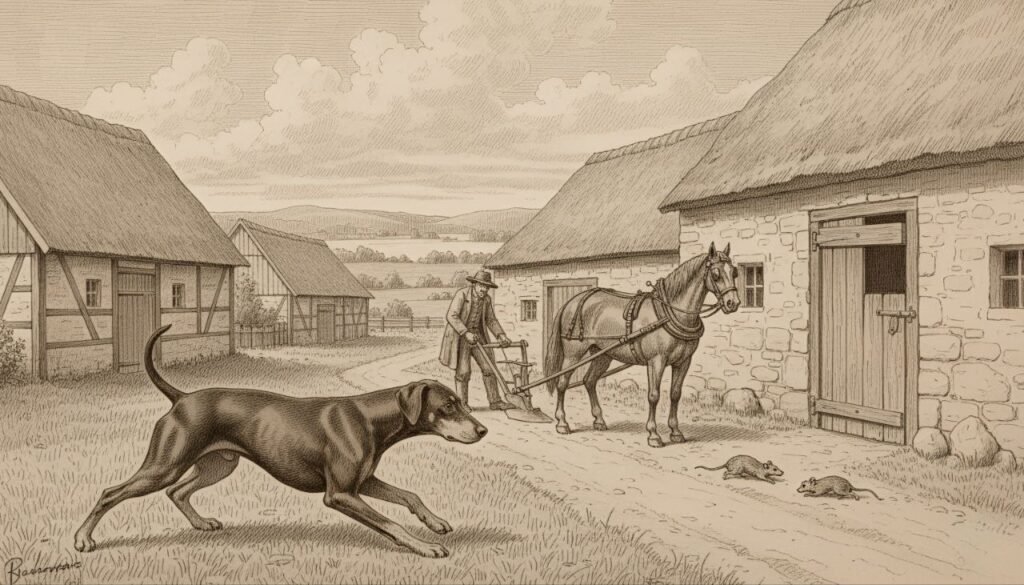 Historic image of a German Pinscher